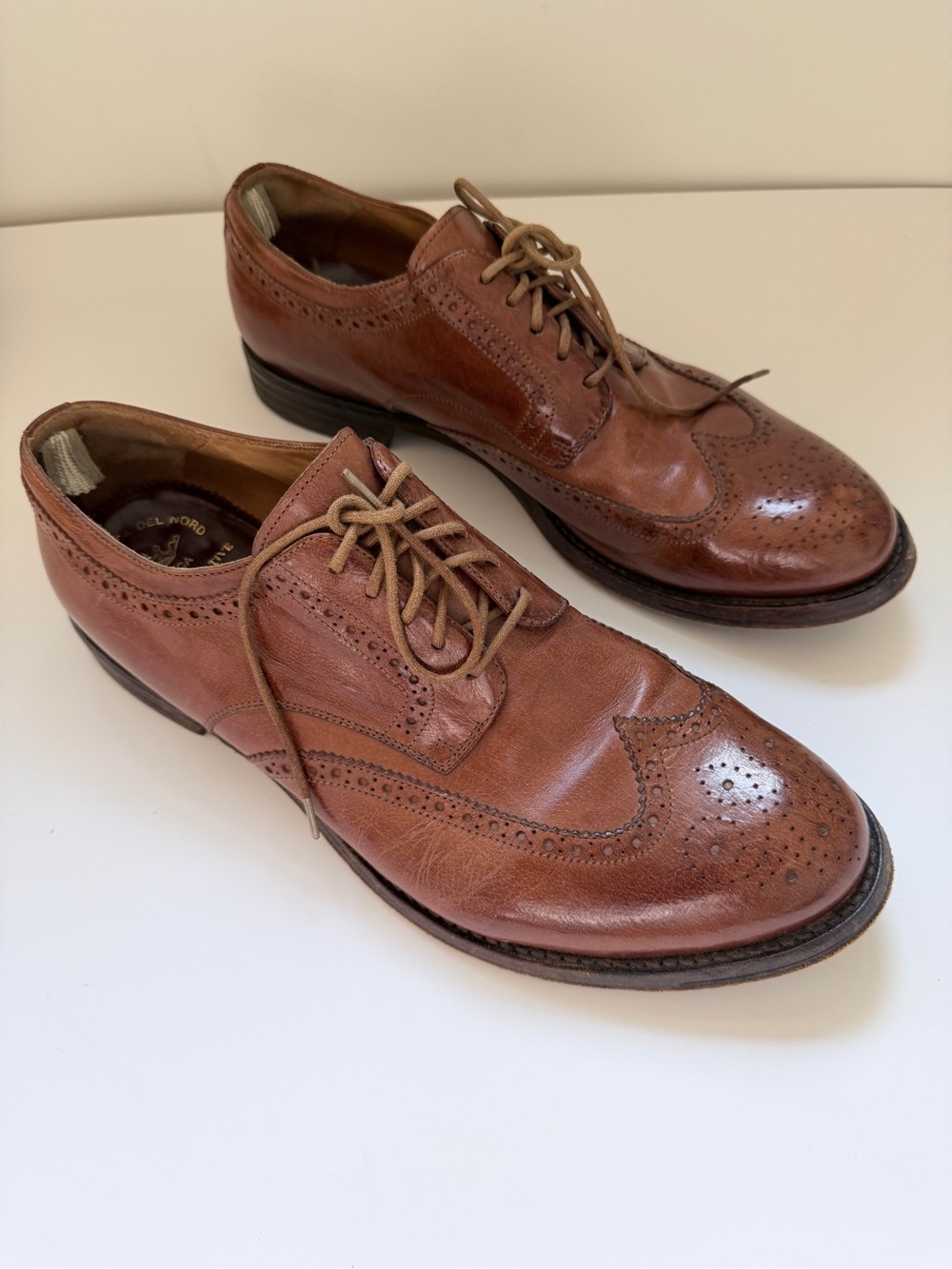 Officine Creative Williams Burnished Leather Brogues 44 EU (11 US) Brown AS IS